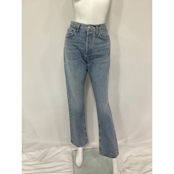 Agolde 'Lana' Straight Denim Jean Size 26 - Picture 2 of 4